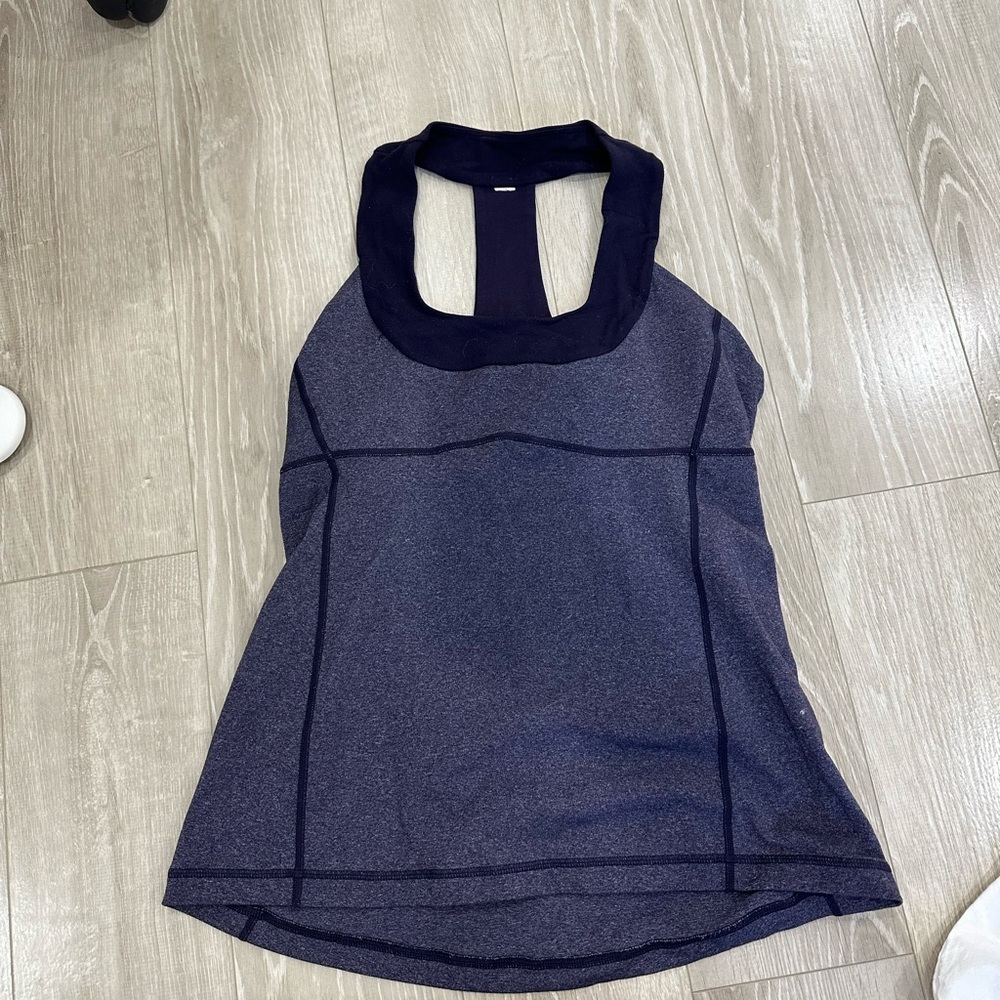 Purple lululemon workout tank top